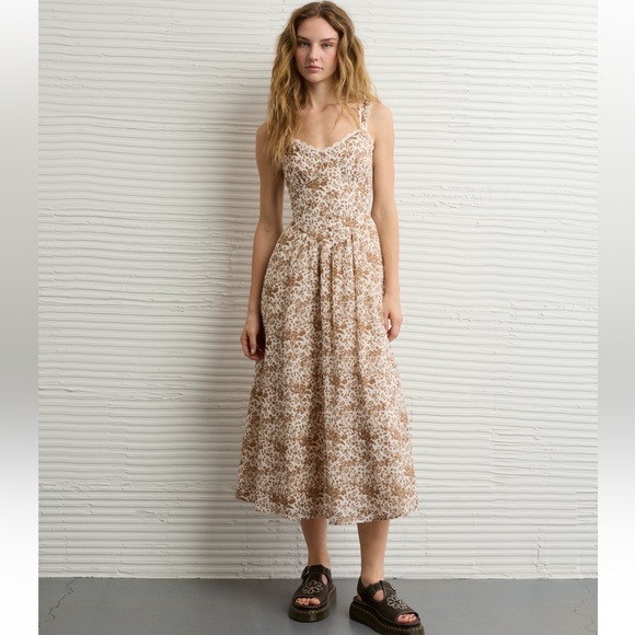 American Eagle Outfitters Dresses & Skirts - NWT American Eagle Sweetheart Corset Midi Dress